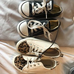 converse and leopard old navy toddler girl shoes
